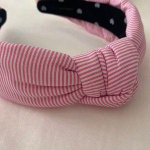 Lele Sadoughi pink striped headband